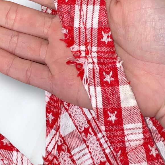 Vintage Oshkosh Vestabak Checkered Pinafore Overall Dress - Picture 5 of 5